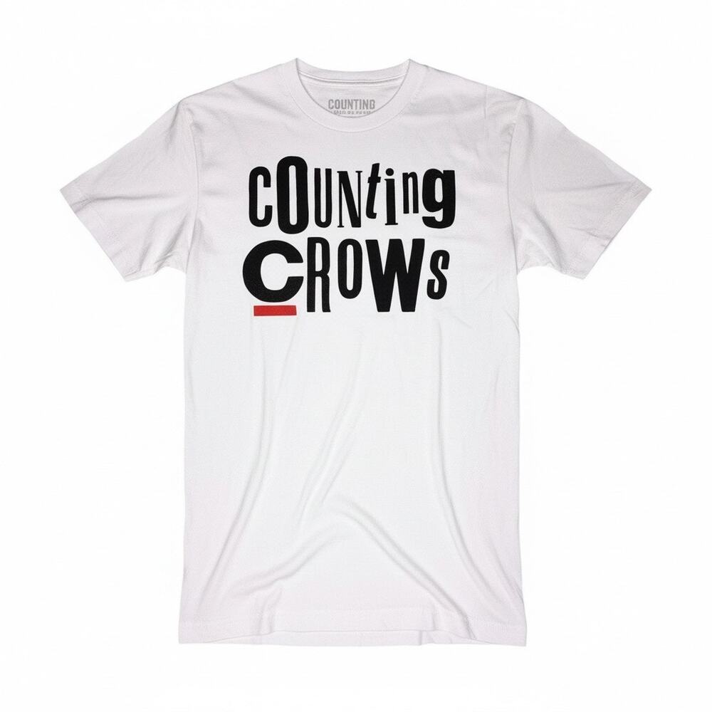Counting Crows Graphic T Shirt Mens Medium Unisex Womens Tee White Black New